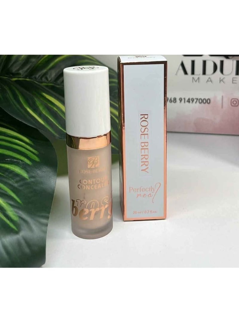 ROSE BERRY Perfectly Real Concealer contour with a smooth, long-lasting formula – Shade 01 - Image 3